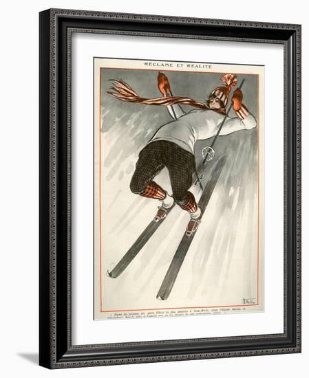 La Vie Parisienne, A Vallee, 1924, France-null-Framed Giclee Print