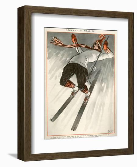 La Vie Parisienne, A Vallee, 1924, France-null-Framed Giclee Print