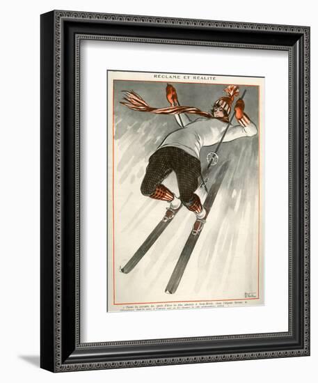 La Vie Parisienne, A Vallee, 1924, France-null-Framed Giclee Print