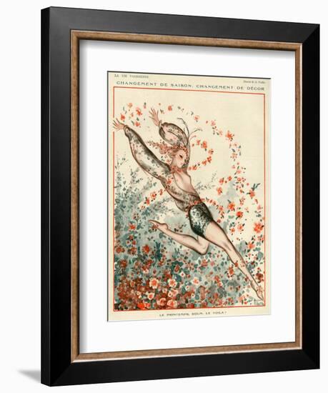 La Vie Parisienne, A Vallee, 1924, France-null-Framed Giclee Print