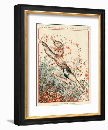 La Vie Parisienne, A Vallee, 1924, France-null-Framed Giclee Print