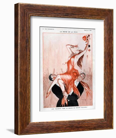 La Vie Parisienne, A Vallee, France-null-Framed Premium Giclee Print