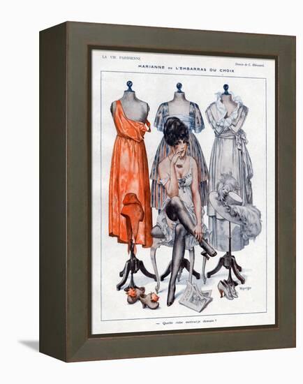 La Vie Parisienne, C Herouard, 1919, France-null-Framed Premier Image Canvas