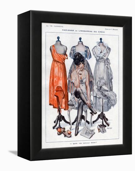 La Vie Parisienne, C Herouard, 1919, France-null-Framed Premier Image Canvas