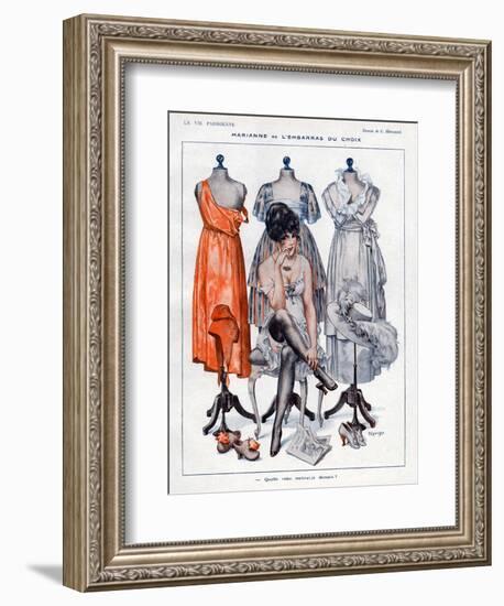 La Vie Parisienne, C Herouard, 1919, France-null-Framed Giclee Print