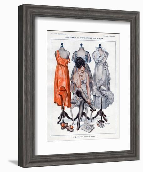 La Vie Parisienne, C Herouard, 1919, France-null-Framed Giclee Print