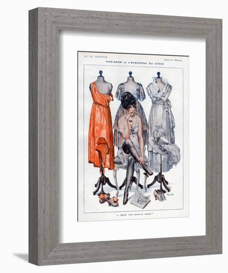 La Vie Parisienne, C Herouard, 1919, France-null-Framed Giclee Print