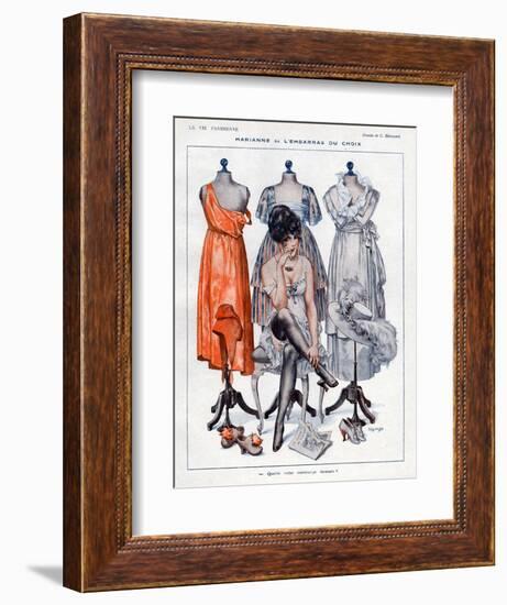 La Vie Parisienne, C Herouard, 1919, France-null-Framed Giclee Print