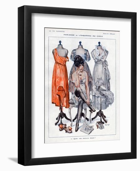 La Vie Parisienne, C Herouard, 1919, France-null-Framed Giclee Print