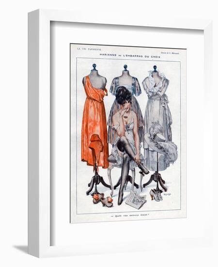 La Vie Parisienne, C Herouard, 1919, France-null-Framed Giclee Print