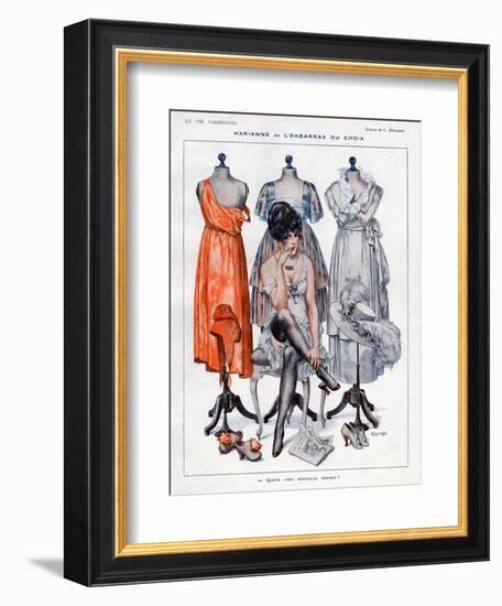 La Vie Parisienne, C Herouard, 1919, France-null-Framed Giclee Print