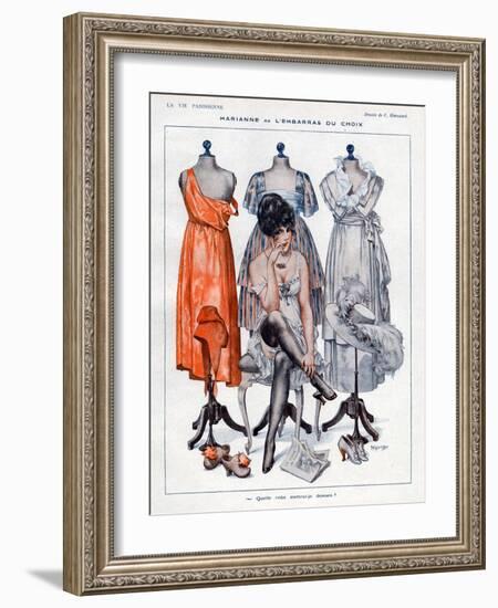 La Vie Parisienne, C Herouard, 1919, France-null-Framed Giclee Print