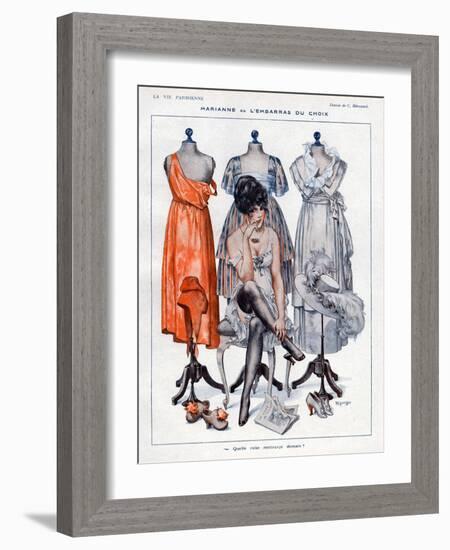 La Vie Parisienne, C Herouard, 1919, France-null-Framed Giclee Print