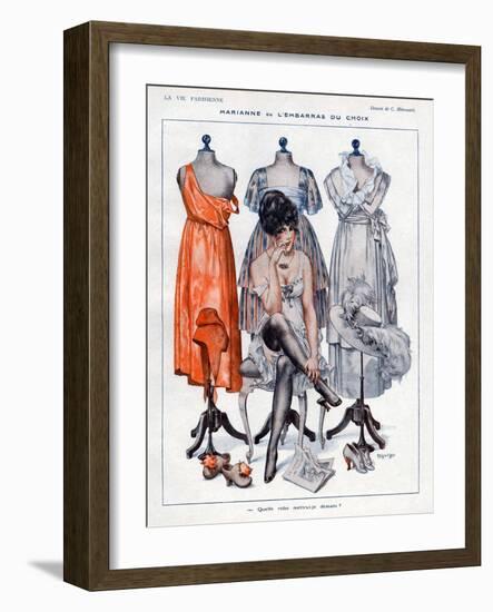 La Vie Parisienne, C Herouard, 1919, France-null-Framed Giclee Print