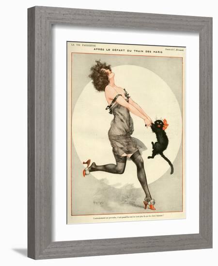 La Vie Parisienne, C Herouard, 1923, France-null-Framed Premium Giclee Print