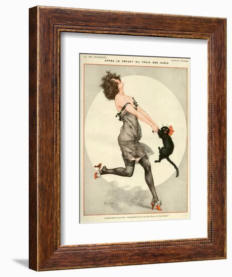 La Vie Parisienne, C Herouard, 1923, France-null-Framed Premium Giclee Print