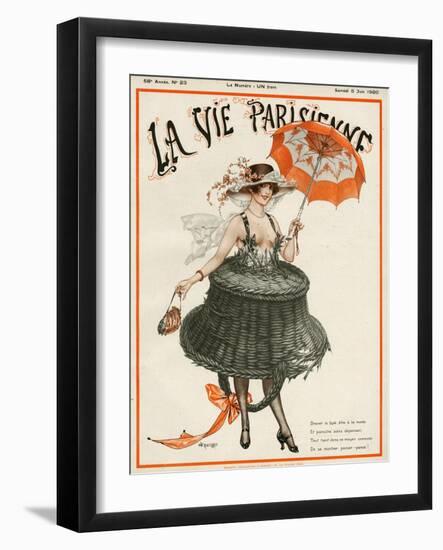 La vie Parisienne, Cheri Herouard, 1920, France-null-Framed Giclee Print