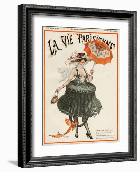 La vie Parisienne, Cheri Herouard, 1920, France-null-Framed Giclee Print
