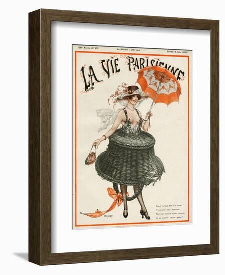 La vie Parisienne, Cheri Herouard, 1920, France-null-Framed Giclee Print