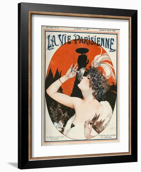 La Vie Parisienne, Cheri Herouard, 1922, France-null-Framed Giclee Print