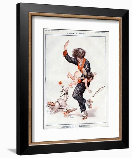 La Vie Parisienne, Cheri Herouard, 1922, France-null-Framed Giclee Print