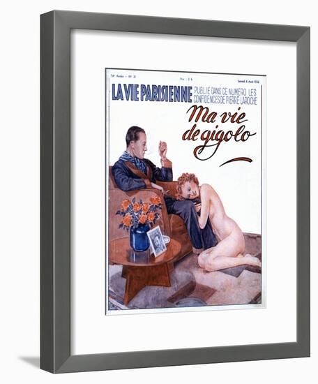 La Vie Parisienne, Couples Erotica Nudes Women Affairs Magazine, France, 1936-null-Framed Giclee Print