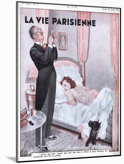 La Vie Parisienne, Erotica Bedrooms Magazine, France, 1938-null-Mounted Giclee Print