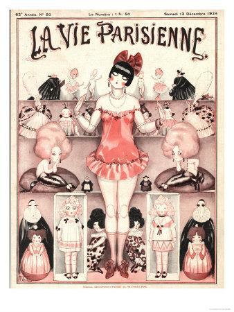 La Vie Parisienne Erotica Glamour Dolls Art Deco Magazine France 1924 Giclee Print Art Com