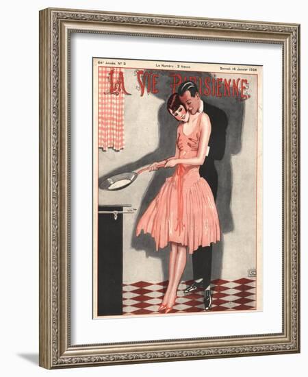 La Vie Parisienne, Erotica Glamour Womens Art Deco Cooking Magazine, France, 1926-null-Framed Giclee Print