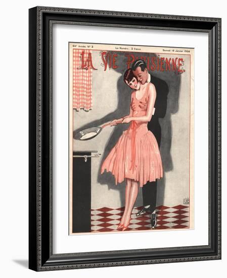 La Vie Parisienne, Erotica Glamour Womens Art Deco Cooking Magazine, France, 1926-null-Framed Giclee Print