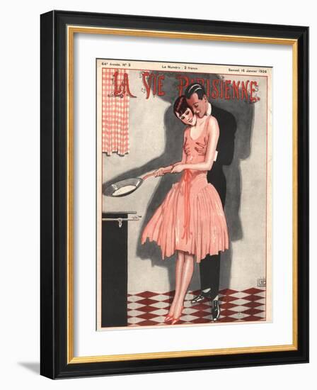 La Vie Parisienne, Erotica Glamour Womens Art Deco Cooking Magazine, France, 1926-null-Framed Giclee Print