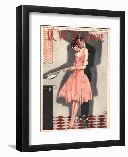 La Vie Parisienne, Erotica Glamour Womens Art Deco Cooking Magazine, France, 1926-null-Framed Giclee Print