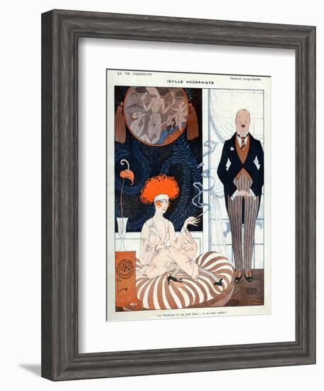 La Vie Parisienne, G Barbier, 1918, France-null-Framed Giclee Print