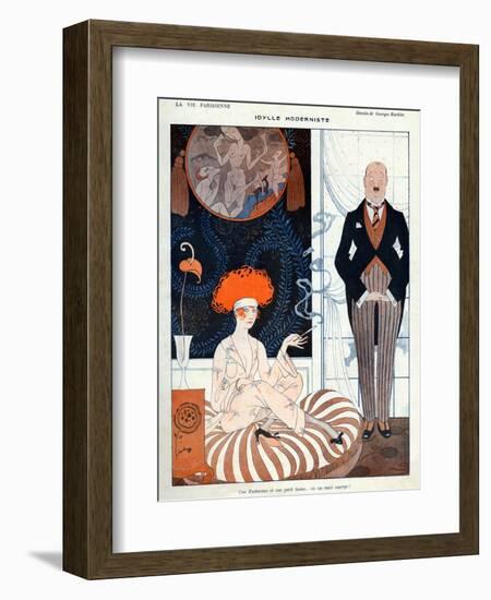 La Vie Parisienne, G Barbier, 1918, France-null-Framed Giclee Print