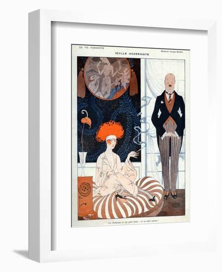 La Vie Parisienne, G Barbier, 1918, France-null-Framed Giclee Print