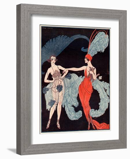 La Vie Parisienne, G Barbier, 1918, France-null-Framed Giclee Print