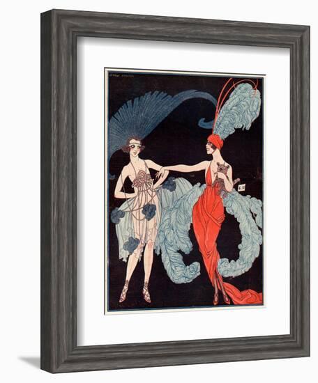 La Vie Parisienne, G Barbier, 1918, France-null-Framed Giclee Print