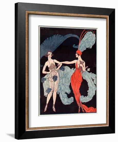 La Vie Parisienne, G Barbier, 1918, France-null-Framed Giclee Print