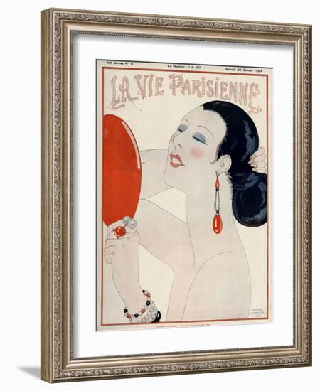 La Vie Parisienne, George Barbier, 1919, France-null-Framed Giclee Print