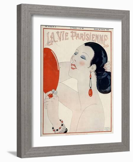 La Vie Parisienne, George Barbier, 1919, France-null-Framed Giclee Print