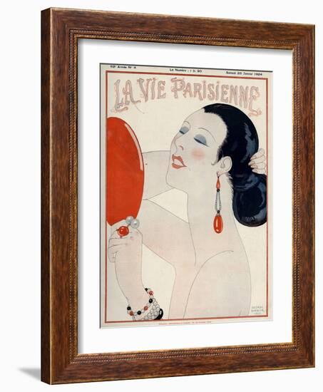 La Vie Parisienne, George Barbier, 1919, France-null-Framed Giclee Print