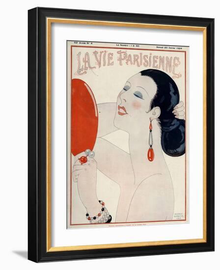 La Vie Parisienne, George Barbier, 1919, France-null-Framed Giclee Print