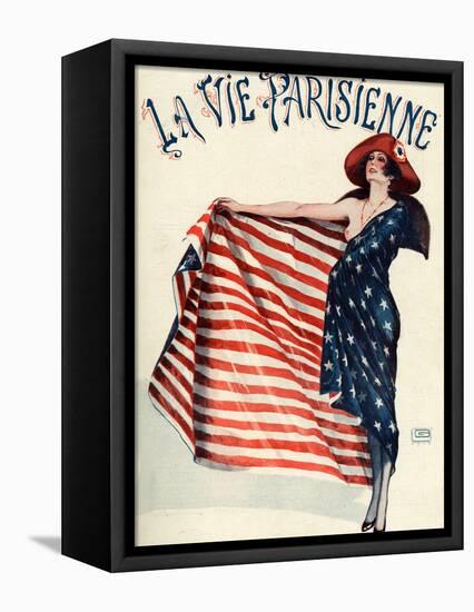 La Vie Parisienne, Georges Leonnec, 1918, France-null-Framed Premier Image Canvas