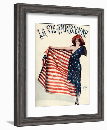 La Vie Parisienne, Georges Leonnec, 1918, France-null-Framed Giclee Print