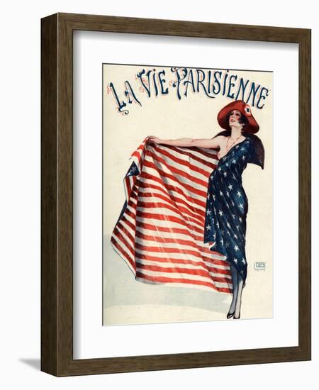 La Vie Parisienne, Georges Leonnec, 1918, France-null-Framed Giclee Print