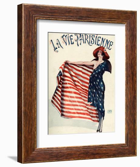 La Vie Parisienne, Georges Leonnec, 1918, France-null-Framed Giclee Print