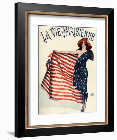 La Vie Parisienne, Georges Leonnec, 1918, France-null-Framed Giclee Print