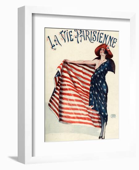 La Vie Parisienne, Georges Leonnec, 1918, France-null-Framed Giclee Print