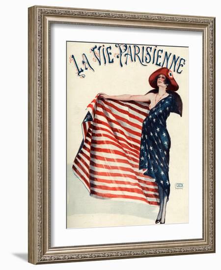 La Vie Parisienne, Georges Leonnec, 1918, France-null-Framed Giclee Print