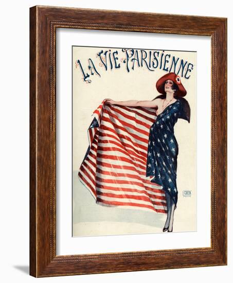 La Vie Parisienne, Georges Leonnec, 1918, France-null-Framed Giclee Print